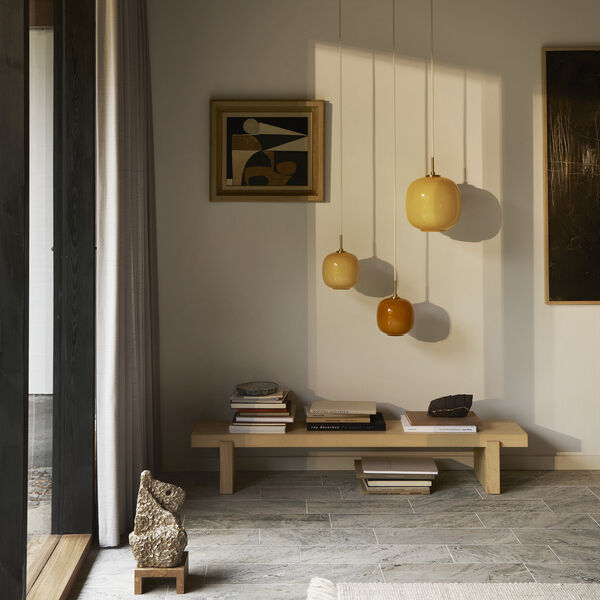 VL45 Radiohuspendel, amber, Louis Poulsen