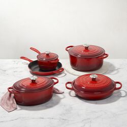 Signature st&oslash;pejern stekepanne &Oslash; 23 cm, cerise, Le Creuset
