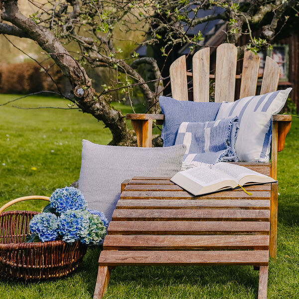 Lyme Grass pledd, blue, ELVANG