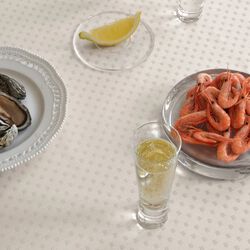 SNOWFLAKES duk, heavy cream, Georg Jensen Damask