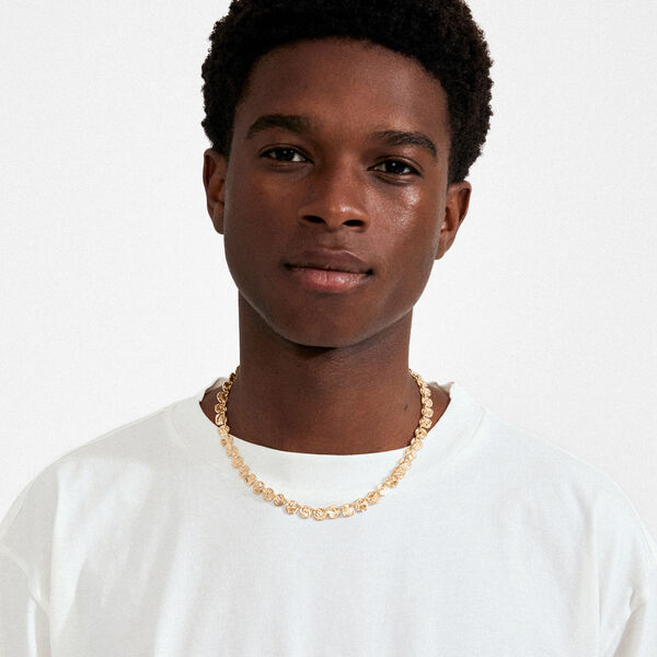 FIRE halskjede, gullbelagt, Pilgrim