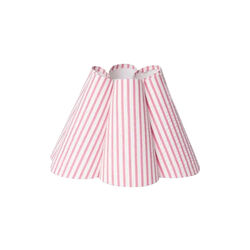 Lampeskjerm wavy Small, pink stripe, byTiMo