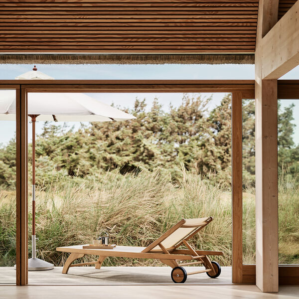 Columbus Sunbed, white Columbus Sunbed, white, Fritz Hansen