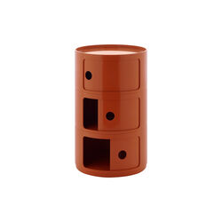Componibili new big 3 pezzi oppbevaringsbord, arancio, Kartell
