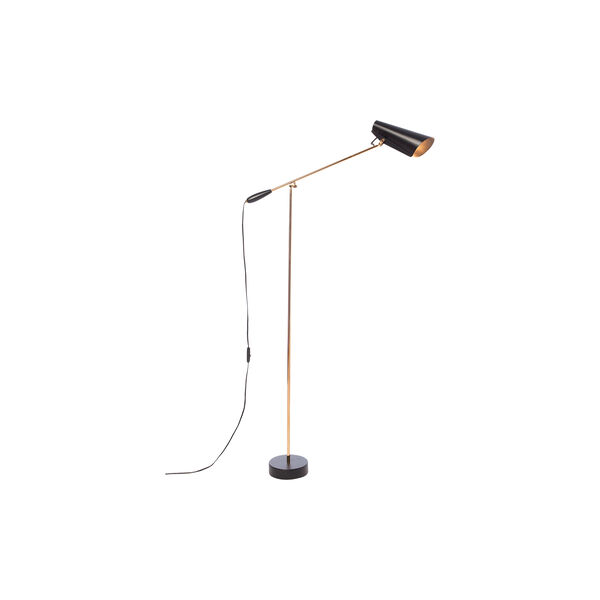 Birdy gulvlampe, sort/messing, Northern