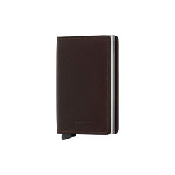 Miniwallet - Lommebok med kortholder, dark drown, Secrid