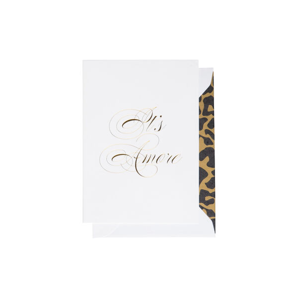 It's Amore kort, hvit/gull, CARDSOME