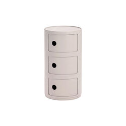 COMPONIBILI BIO 3 ELEMENTI oppbevaringsbord, cream, Kartell