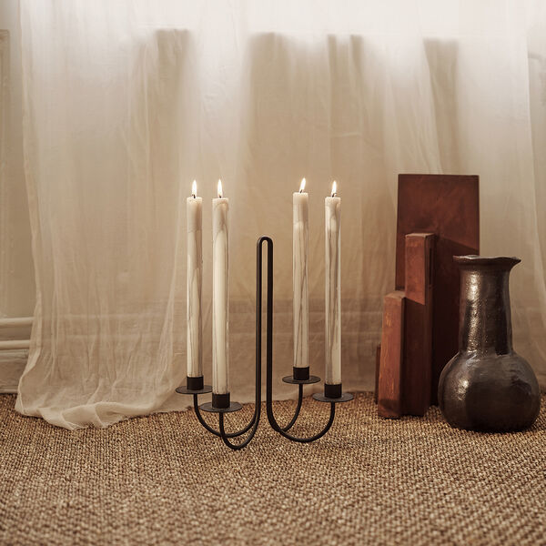 Dryp Stearinlys 2 stk., beige, Ferm Living