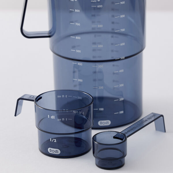 Mensura M&aring;lesett 3 dele, dusty blue, Rosti