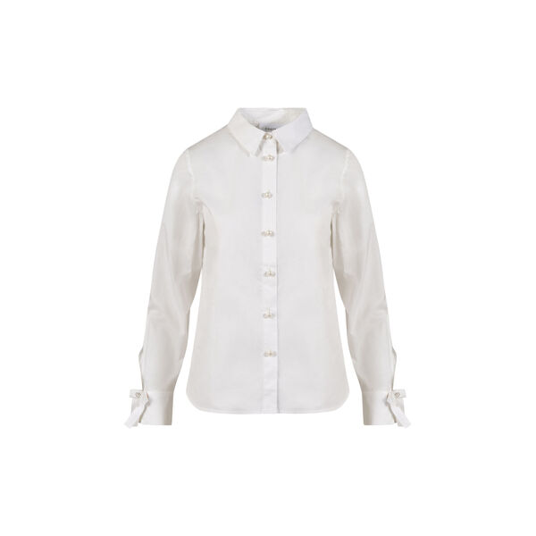 Shirt with sleeve detail, white, Coster Copenhagen