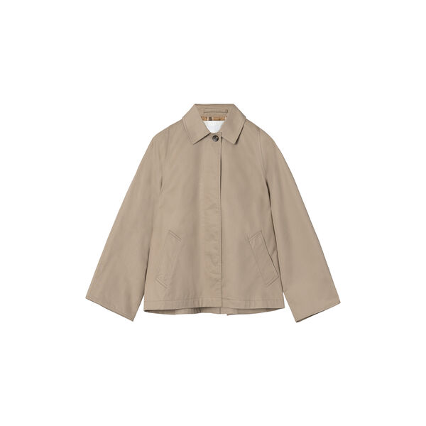 Cropped Trench frakk, khaki, FWSS