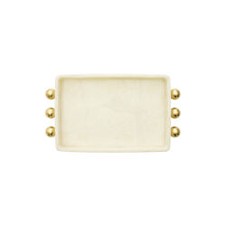 Fontana brett, hvit/messing, Jonathan Adler