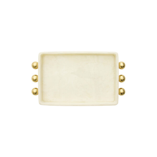 Fontana brett, hvit/messing, Jonathan Adler