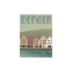 Bergen Ulriksbanen plakat, 50x70 cm, ViSSEVASSE