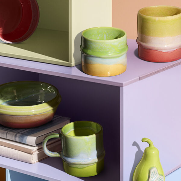 Poppery Kopp med hank, apple green/mint Poppery Kopp med hank, apple green/mint, Kähler