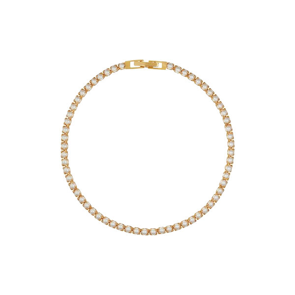 Pearl Tennis Bracelet, pale gold, Orelia