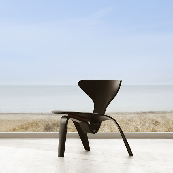 PK0 A&trade; loungestol, svart, Fritz Hansen