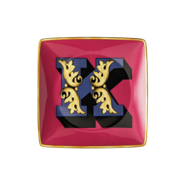 Versace Alphabet tallerken K, Rosenthal x Versace