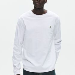 WWAce LS Tee, bright white, Wood Wood