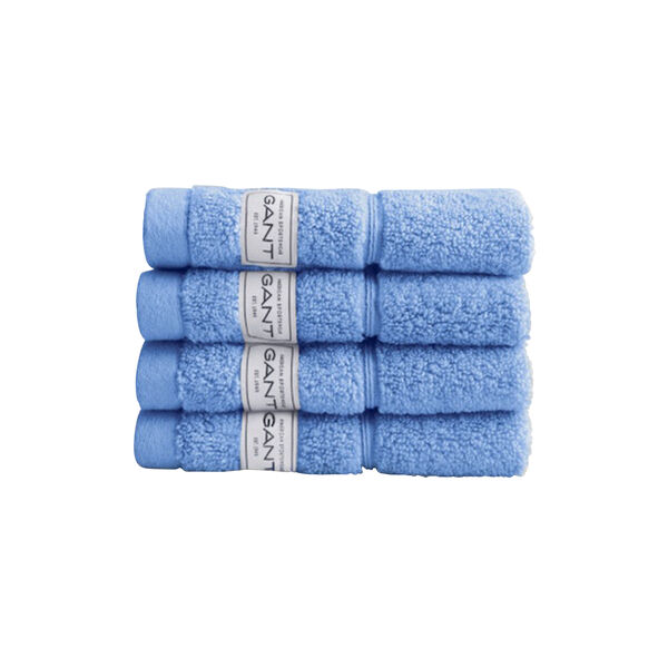 Premium h&aring;ndkle 30x30 4-pk, hydrangea blue, Gant