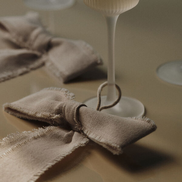 Sl&oslash;yfe dekorasjon Liten 2 stk., natural, Ferm Living