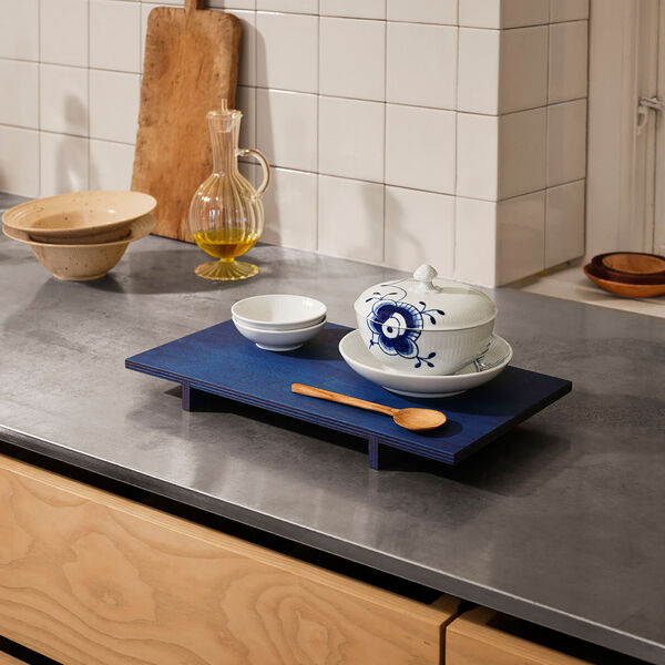 Hvit Rifet skål 9 cl 2 stk, Royal Copenhagen