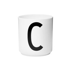 Arne Jacobsen porselenskopp, C, Design Letters