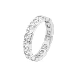 Diamond Band ring square, s&oslash;lv 58, WHO IS SHE