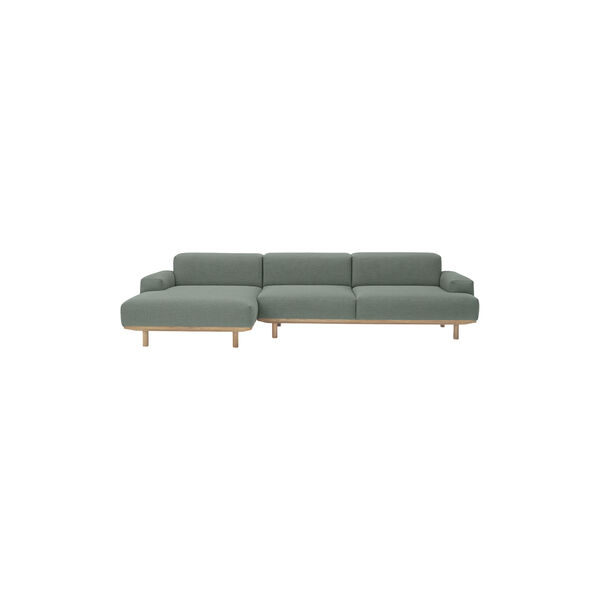 Reason 2-seter sofa med sjeselong, Re-Wool 858, Bruunmunch Furniture