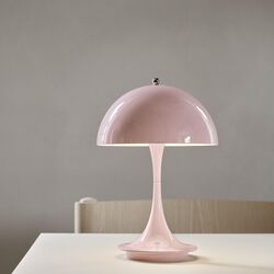 Panthella Portable Metal, lys rosa, Louis Poulsen