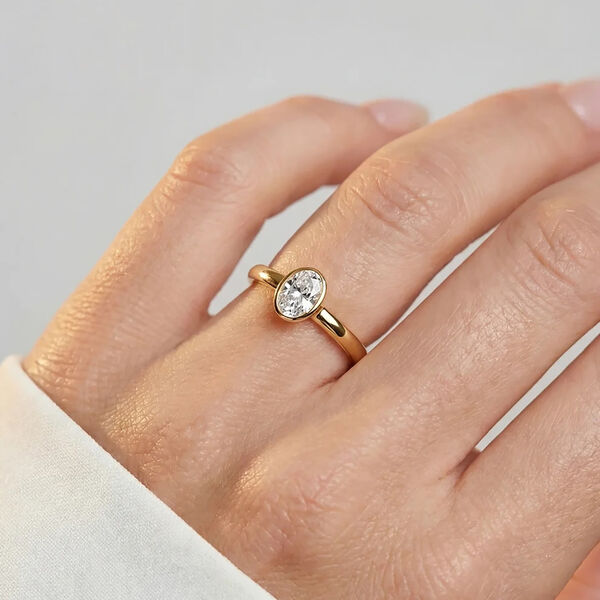 Sardinien Ovale Ring | Piccolo | Forgylt, Sif Jakobs Jewellery