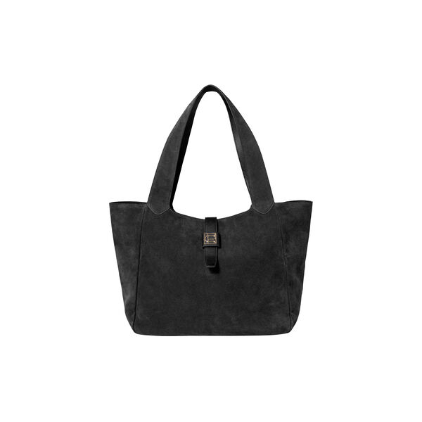 Lucille Tote Bag Large, black suede Lucille Tote Bag Large, black suede, CAMILLA PIHL