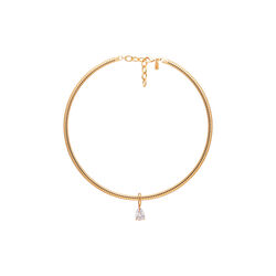 Aura Bangle Necklace II, Crystal Haze