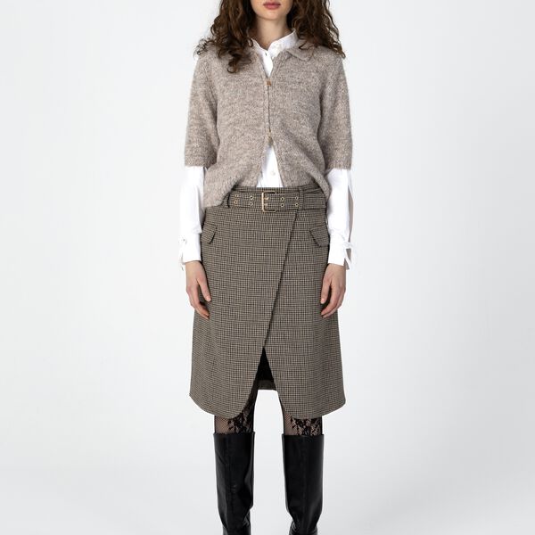 Knit with zipper, sand, Coster Copenhagen