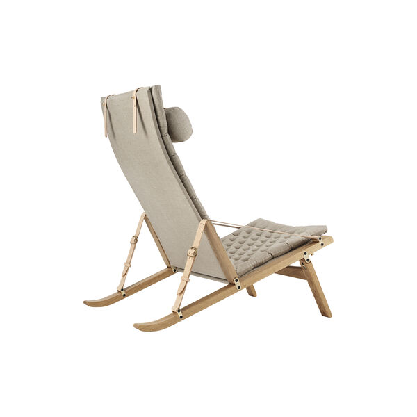 FK10 Plico loungestol, hvitoljet eik/natur, Carl Hansen & Søn