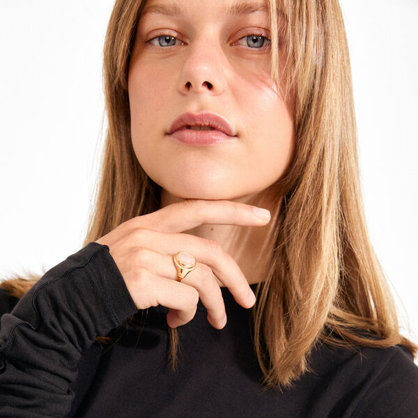 LYNDON ring, gullbelagt, Pilgrim