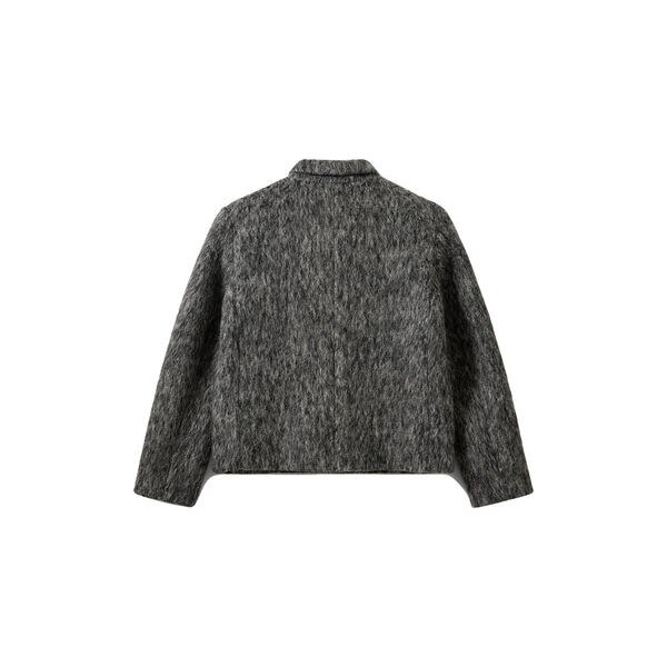 ELLYSW SHORT BLAZER, 8011 dark grey melange, Sofie Schnoor