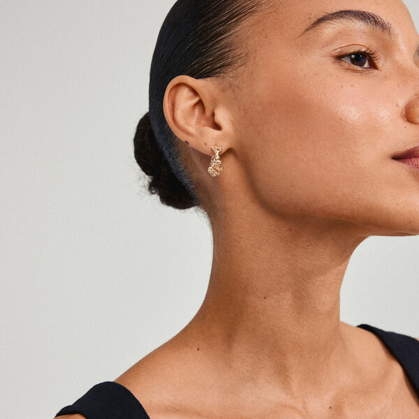 TRUST &oslash;reringer medium, gullbelagt, Pilgrim