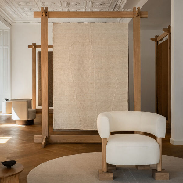Flow Shen gulvteppe, beige, Linie Design
