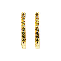 Emilia medium hoops, army, Emilia by Bon Dep