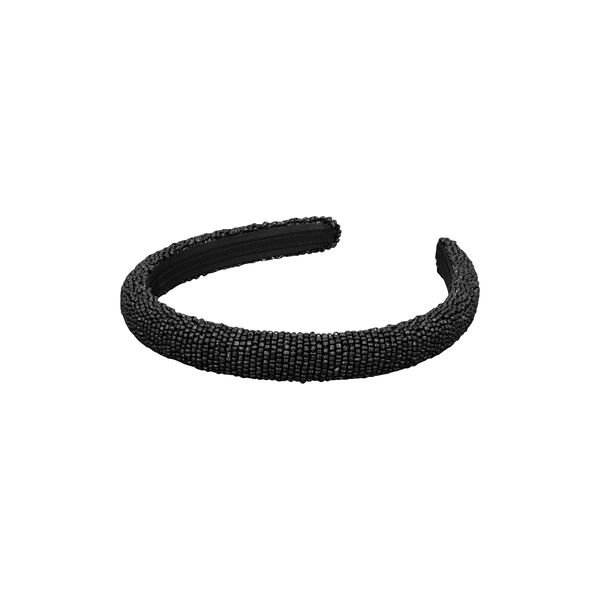 Solid Slim Beaded Hairbrace, black Solid Slim Beaded Hairbrace, black, Becksöndergaard