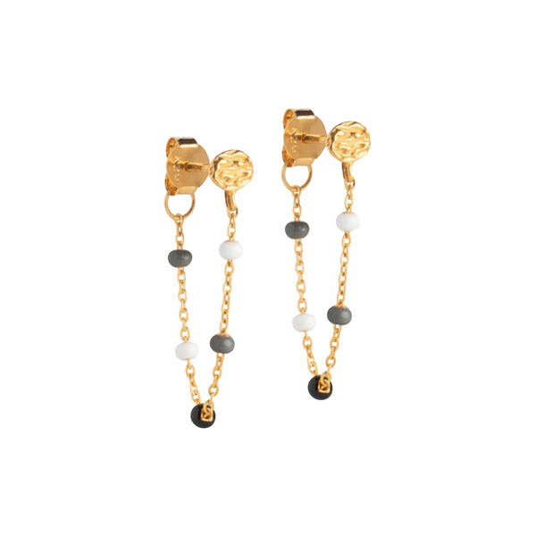 Lola øreringer, gull/salt n' pepper Lola øreringer, gull/salt n' pepper, ENAMEL Copenhagen