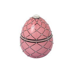 Bois de Russie duftlys egg, rose silver stripes, LADENAC