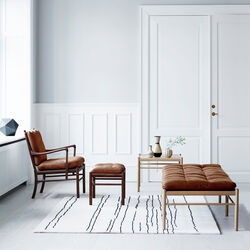 OW149 Colonial Chair loungestol, oljet valnøtt/cognac, Carl Hansen & Søn