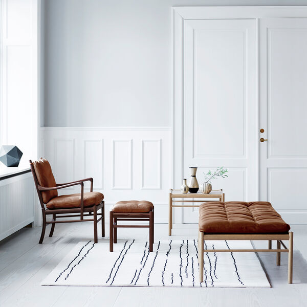 OW149 Colonial Chair loungestol, oljet valnøtt/cognac, Carl Hansen & Søn