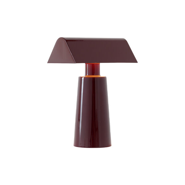 Caret MF1 transportabel bordlampe, dark burgundy, &Tradition