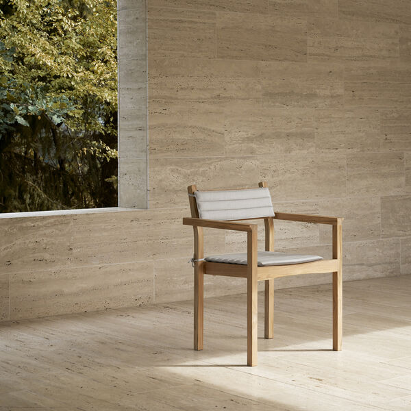 AH502 Outdoor spisbordsstol med armlene, Carl Hansen & Søn