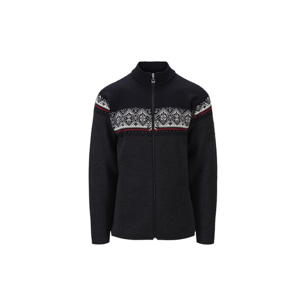 Moritz Masc Jacket, darkcharcoal black offwhite, Dale of Norway