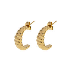 Kali - Croissant Stud Hoop &oslash;reringer, gull, timi of Sweden